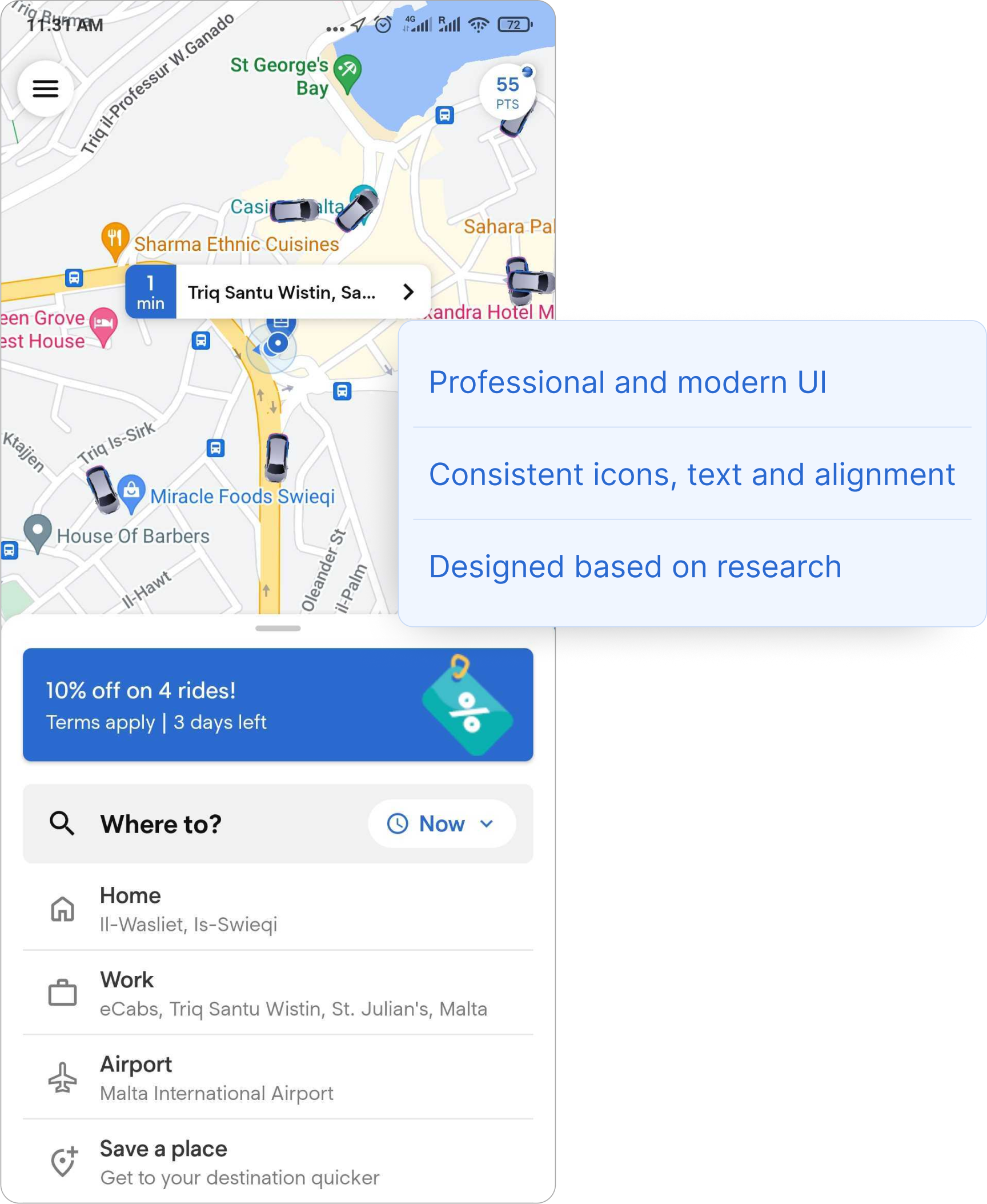 Sticking to what works in ridehailing apps eCabs Malta