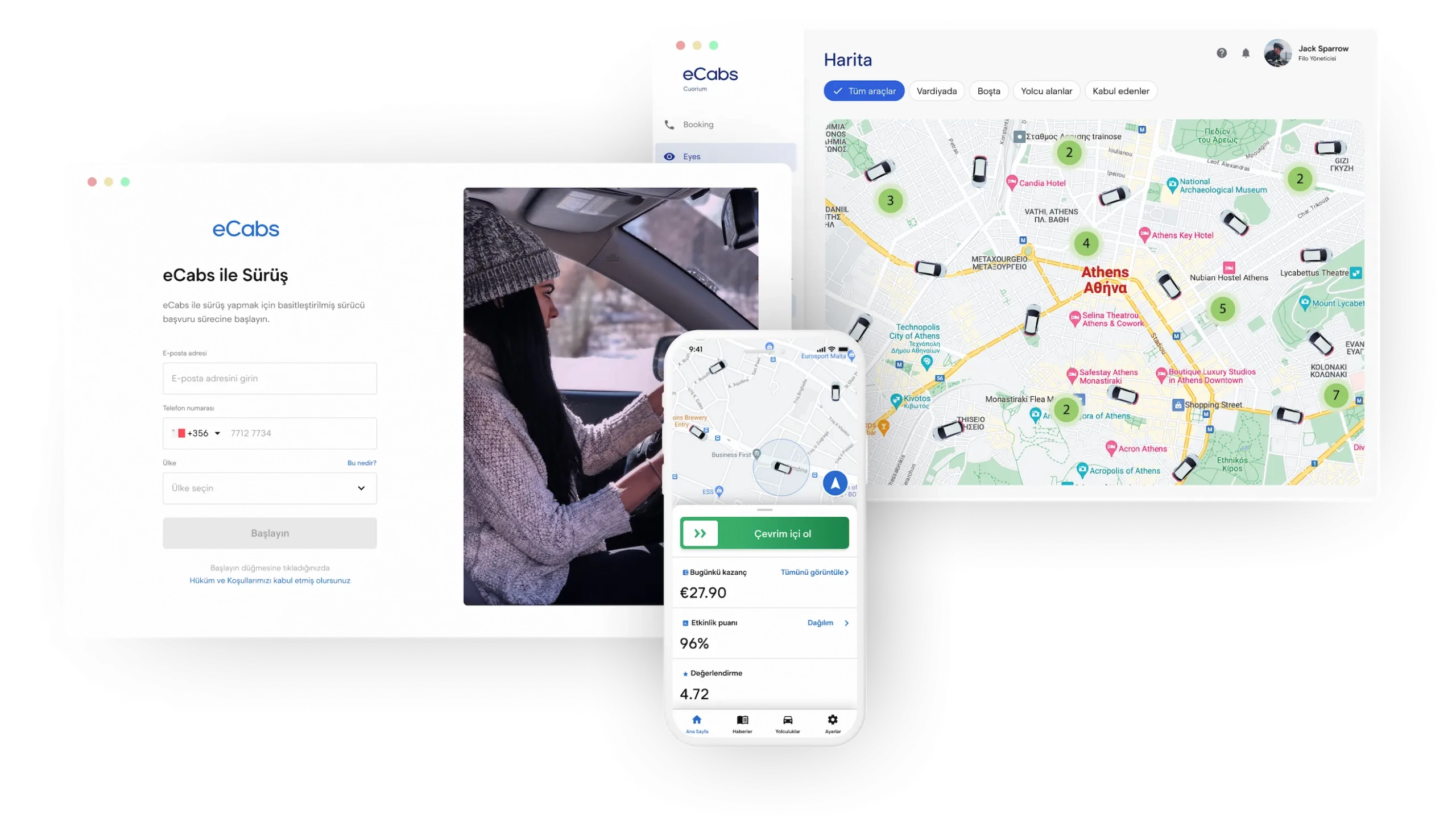 eCabs Ride-Hailing Taxi Software